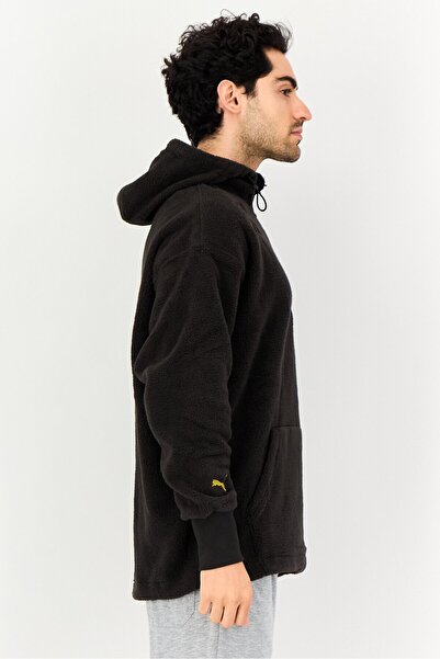 Puma Men Sportswear Fit Long Sleeve Outdoor Hoodie, Black