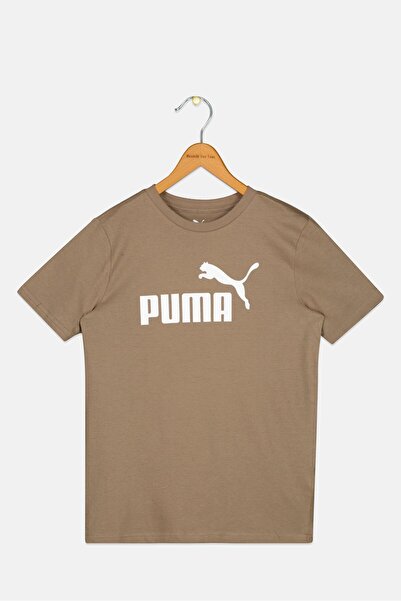 Puma Kids Boy Sportswear Fit Short Sleeve Outdoor T-Shirt, Tan