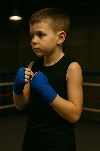 GAZELMANYA Bandaj de box pentru copii de 2,5 metri Box Kickbox Muay Thai Sand...