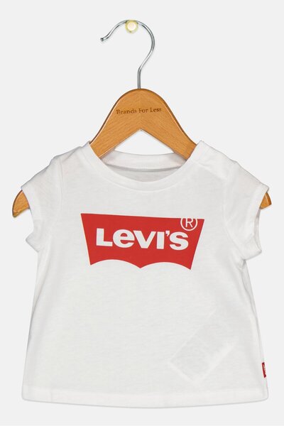 Levi's Toddlers Girl Short Sleeve Brand Logo T-Shirt, Light Pink