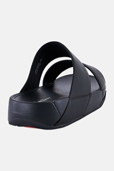 English Laundry Men 2 Strap Slip On Arabic Sandals, Black