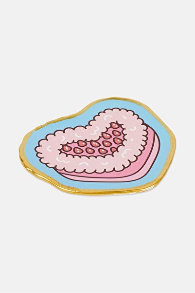 NANETTE LEPORE Ceramic Heart Tray, Multicolor