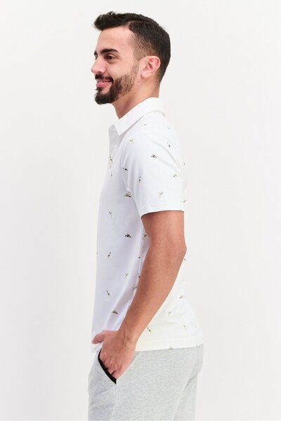 Under Armour Men Sportswear Fit Short Sleeve Training Polo Shirt, White Combo