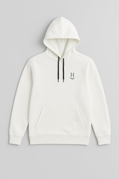 LEVEL HİGH Hooded Sweatshirt – Black / White