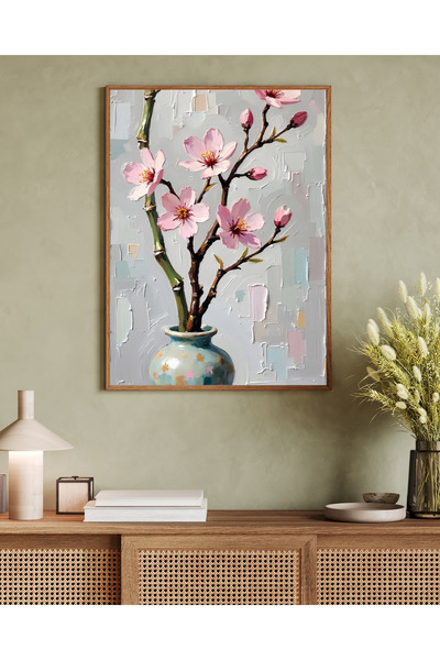 Tuba Decor Tablo dintr-o singură bucată cu rame din lemn pentru sufragerie, s...