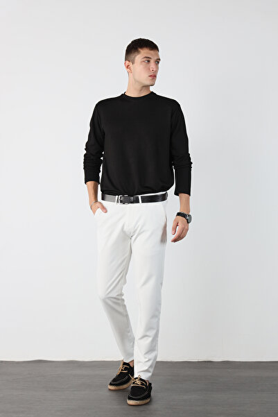 Mesfeno Hidden Waist Elastic Flexible Fabric Slim Fit Pants