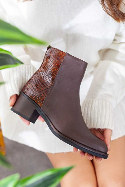 Adım Adım Mammamia Genuine Leather Heeled Boots