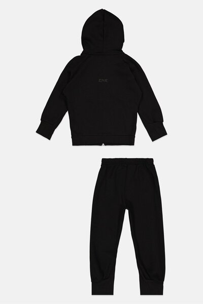 adidas Toddlers Boy 2 Pieces Brand Logo Hoodie And Sweatpant Set, Black
