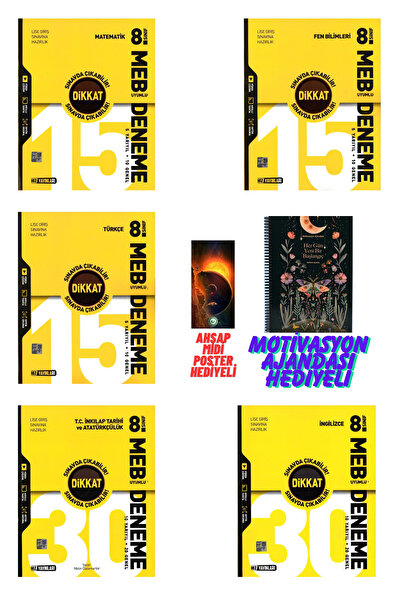 Fenomen Yayıncılık Hız Yayınları 8.Sınıf Tüm Dersler Branş Denemesi Motivasyo...