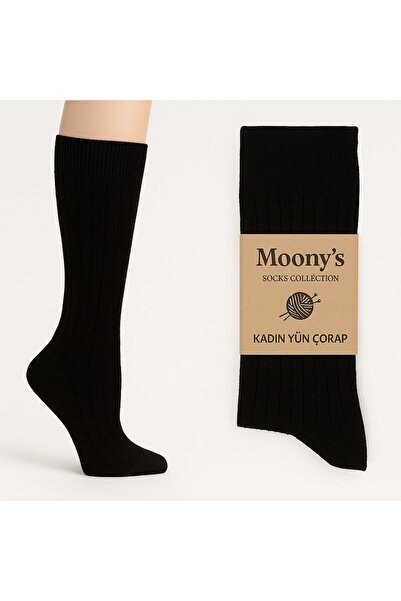 Moonys Socks Collection Șosete de iarnă din lână cu textura moale pentru femei - 1 pereche