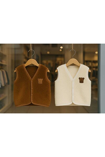 neocotton Welsoft бебешко-детско жиле с копчета, комплект от 2 броя