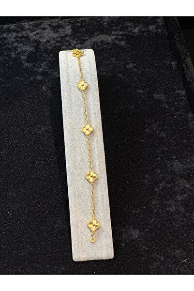 Amber Mini yonca çelik bileklik