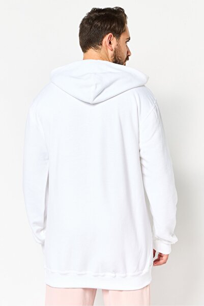 Champion Men Big And Tall Fit Long Sleeve Outdoor Sweatshirt, White