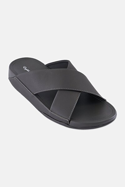 English Laundry Men Slip On Arabic Sandals, Grey