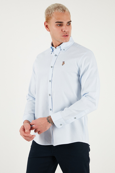 U.S. Polo Assn. U.S. Polo Cotton slim fit Cămașă cu mânecă lungă Cămașă pentru bărbați G081SZ0042225643