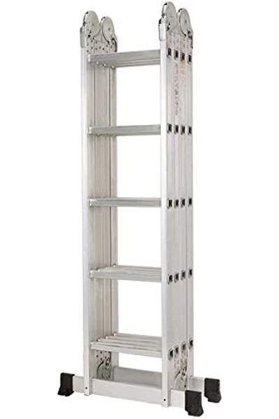 Egardenkart Multi-purpose ladder 4×5 (6 m, Silver)