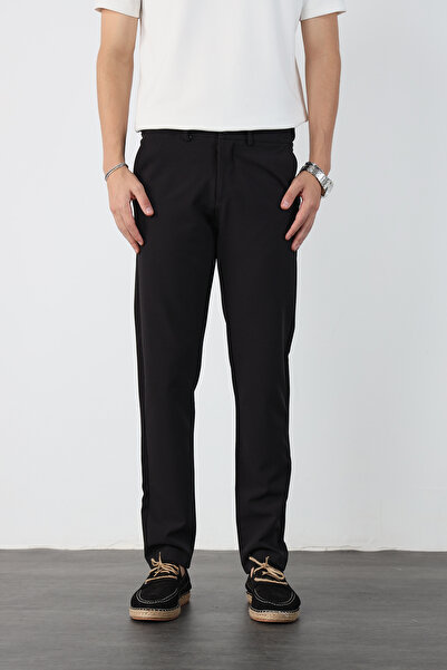 Mesfeno Hidden Waist Elastic Flexible Fabric Slim Fit Pants