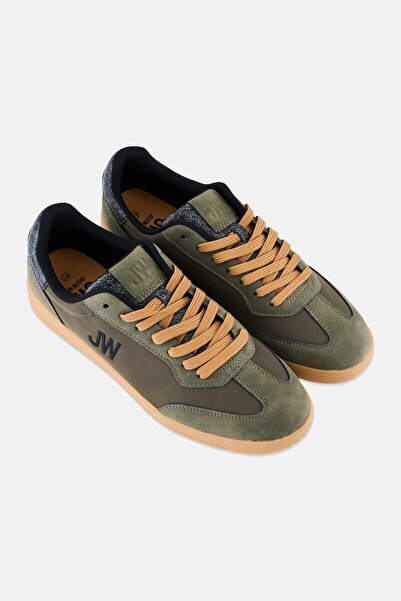 JASON WU Men Lace Up Sneaker Shoes, Dark Olive