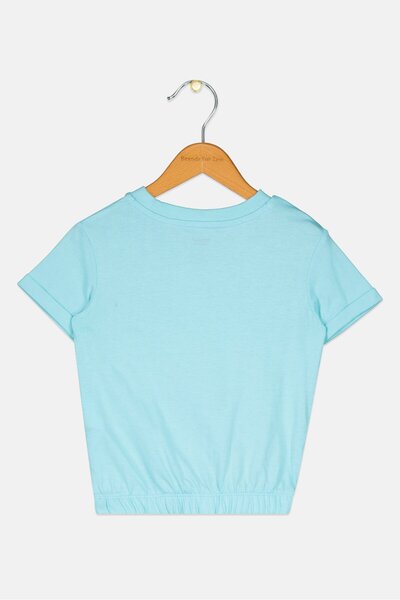 Levi's Toddlers Girl Short Sleeve Brand Logo T-Shirt, Turquoise