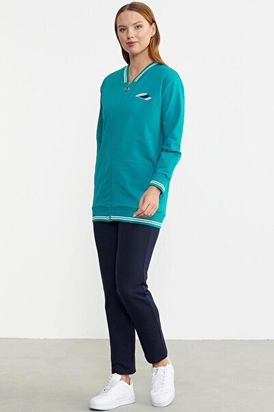 Sementa 76379 Long Embroidered Large Pocket Tracksuit Set