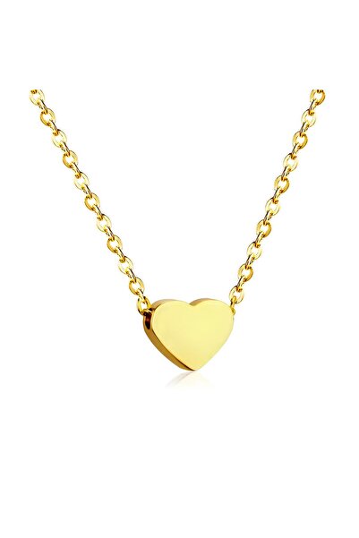 Munels قلادة صغيرة من الفولاذ على شكل قلب