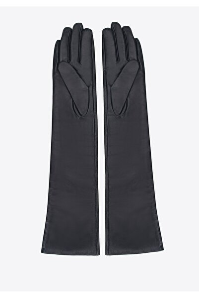 Wittchen Mănuși lungi din piele pentru femei, din piele neagră