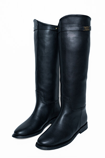 Feyz istanbul Black Leather Riding Boots Bremen