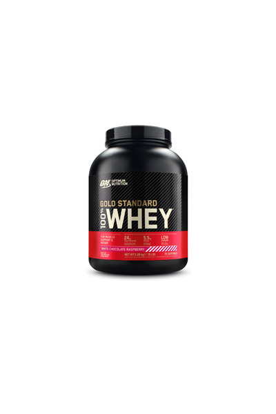ON Optimum Nutrition Optimum Nutrition ON 100% Whey Gold Standard - proteine din zer aroma ciocolata alba zmeura 2.28Kg