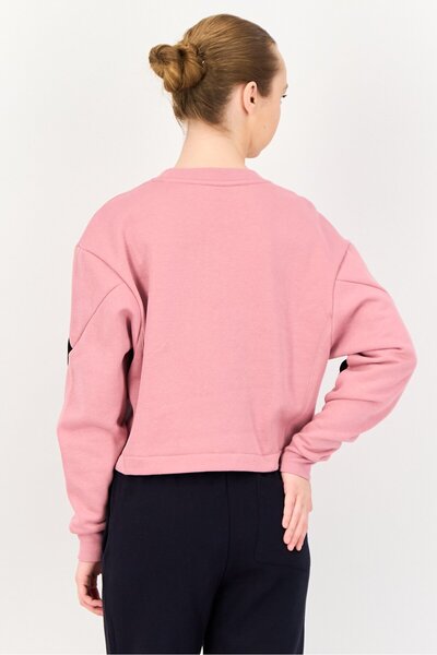 Puma Women Sportswear Fit Long Sleeve Outdoor Sweatshirt, Rose