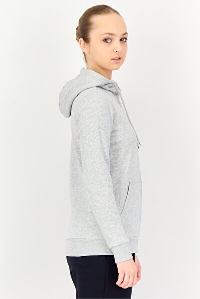 Puma Women Sportswear Fit Long Sleeve Outdoor Hoodie, Light Grey