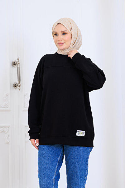 Kiremit سويت شيرت نسائي برقبة دائرية من المودال