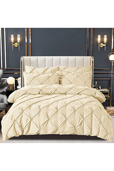 FIONNA.RO Lenjerie Din Finet Cu Elastic Si Pliuri - Crem