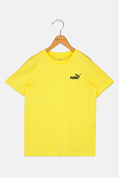 Puma Kids Boy Sportswear Fit Short Sleeve Outdoor T-Shirt, Yellow