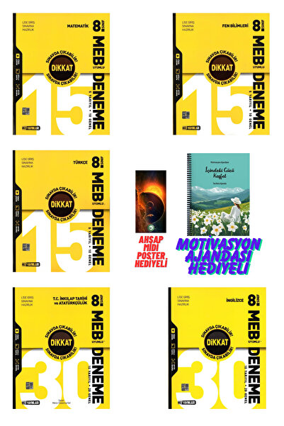 Fenomen Yayıncılık Hız Yayınları 8.Sınıf Tüm Dersler Branş Denemesi Motivasyo...
