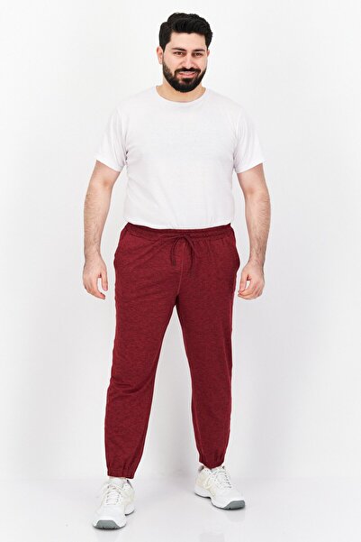 Bass Outdoor Men Sportswear Fit Drawstring Sweat Pants, Maroon Heather