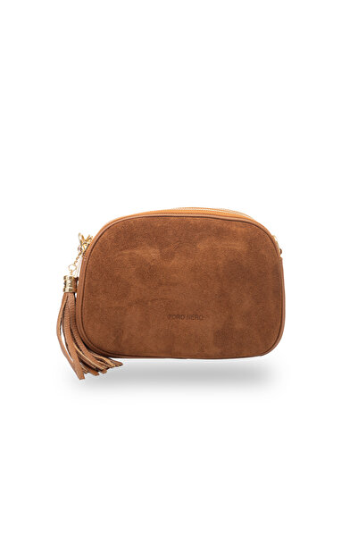 Toro Nero Lara brown suede women's bag