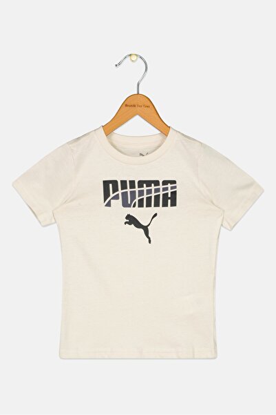Puma Toddlers Girl Short Sleeve Outdoor T-Shirt, Cream