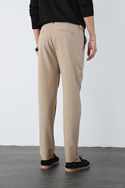 Mesfeno Hidden Waist Elastic Flexible Fabric Slim Fit Pants