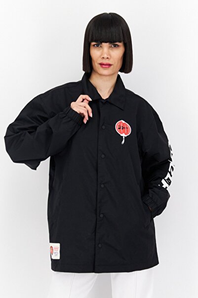 Reebok Women Sportswear Fit Brand Logo Training Jacket, Black