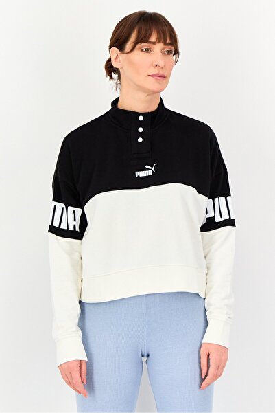 Puma Women Relaxed Fit Long Sleeve Outdoor Sweatshirt, Multicolor