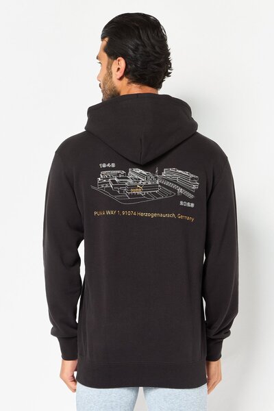 Puma Men Sportswear Fit Long Sleeve Outdoor Hoodie, Black