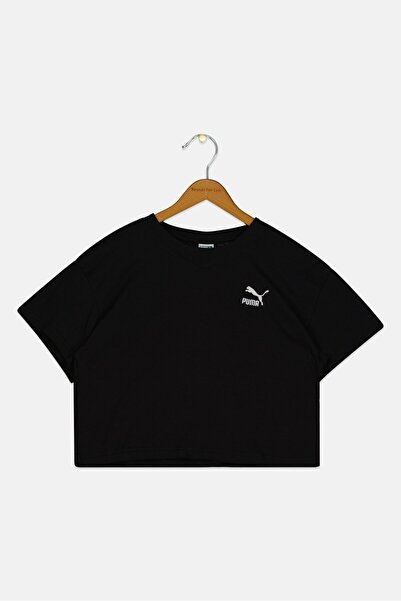 Puma Kids Girl Short Sleeve Outdoor T-shirt, Black