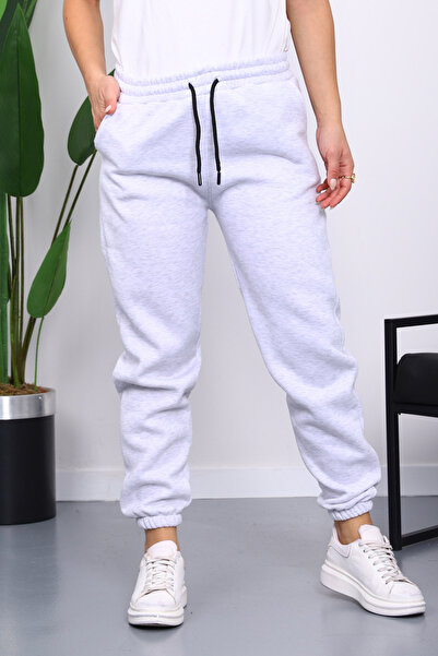 İmajButik Light Gray Three Thread Sh Fleece-Lined Sweatpants