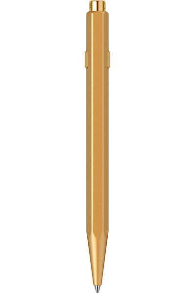 Caran d'Ache 849 Premium Line GoldBar GT Pix cu mecanism, auriu, etui metalic