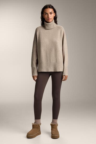 Oysho Oversize knit roll neck jumper