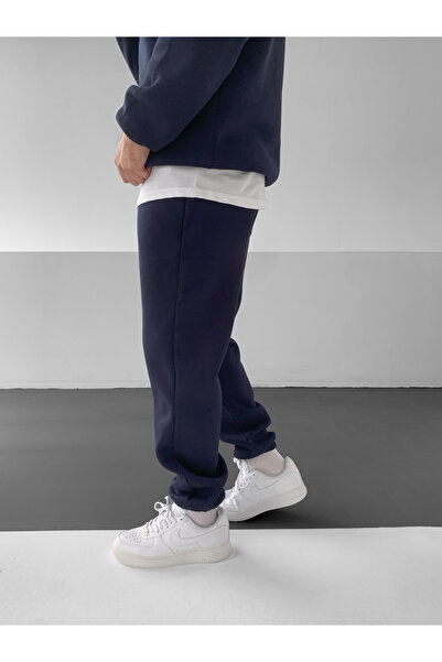 NO1 KONSEPT Σετ αθλητικής φόρμας Navy Blue Premium 3 Thread Ş επένδυση fleece