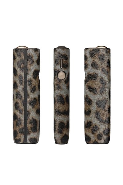 OEM Carcasă pentru IQOS Iluma One Gri Leopard – Rezistentă la șocuri și zgârieturi, TPU + PU + PC