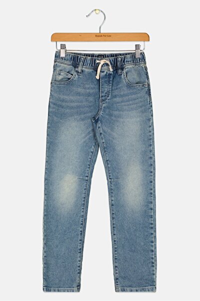 GAP Kids Boy High Stretch Slim Washed Jeans, Light Blue