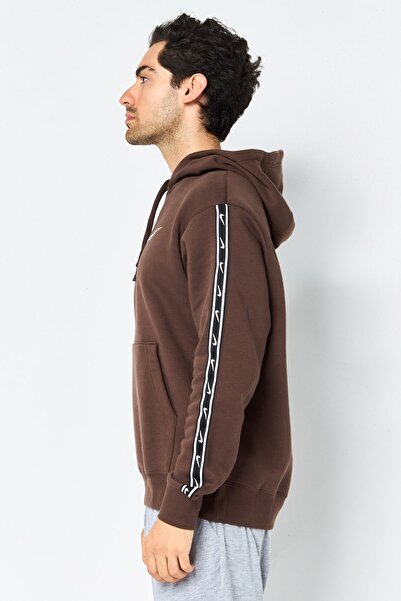 Nike Men Sportswear Fit Long Sleeve Outdoor Hoodie, Coffee Brown