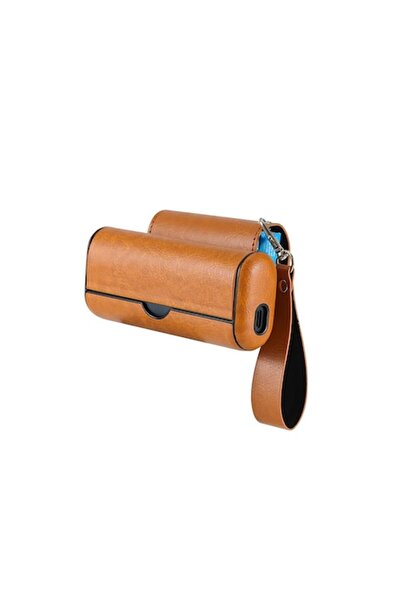 OEM IQOS Iluma Prime Case with Pocket – Brown -Leather, Shock Protection and Scratch Resistance